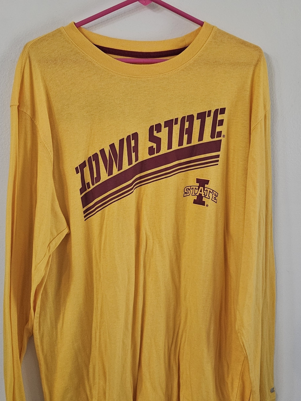 Colosseum Yellow Long Sleeve Tee . Iowa State University. Football, Game Day